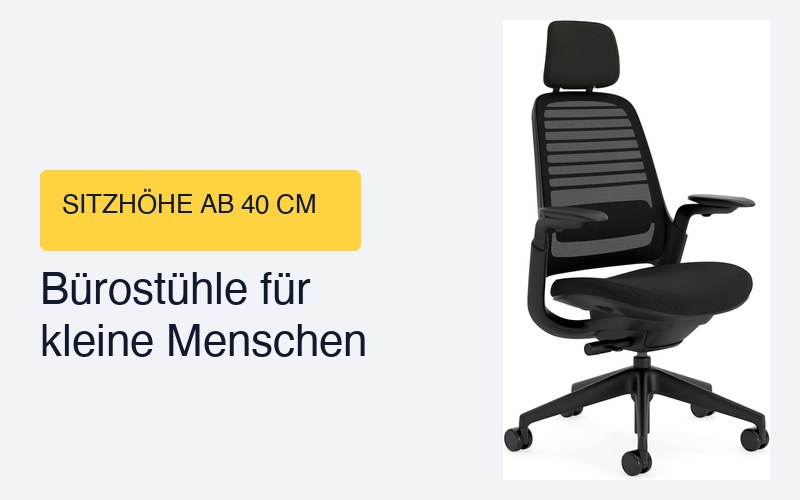 Bürostuhl für kleine Menschen: Die besten Modelle unter 160 cm